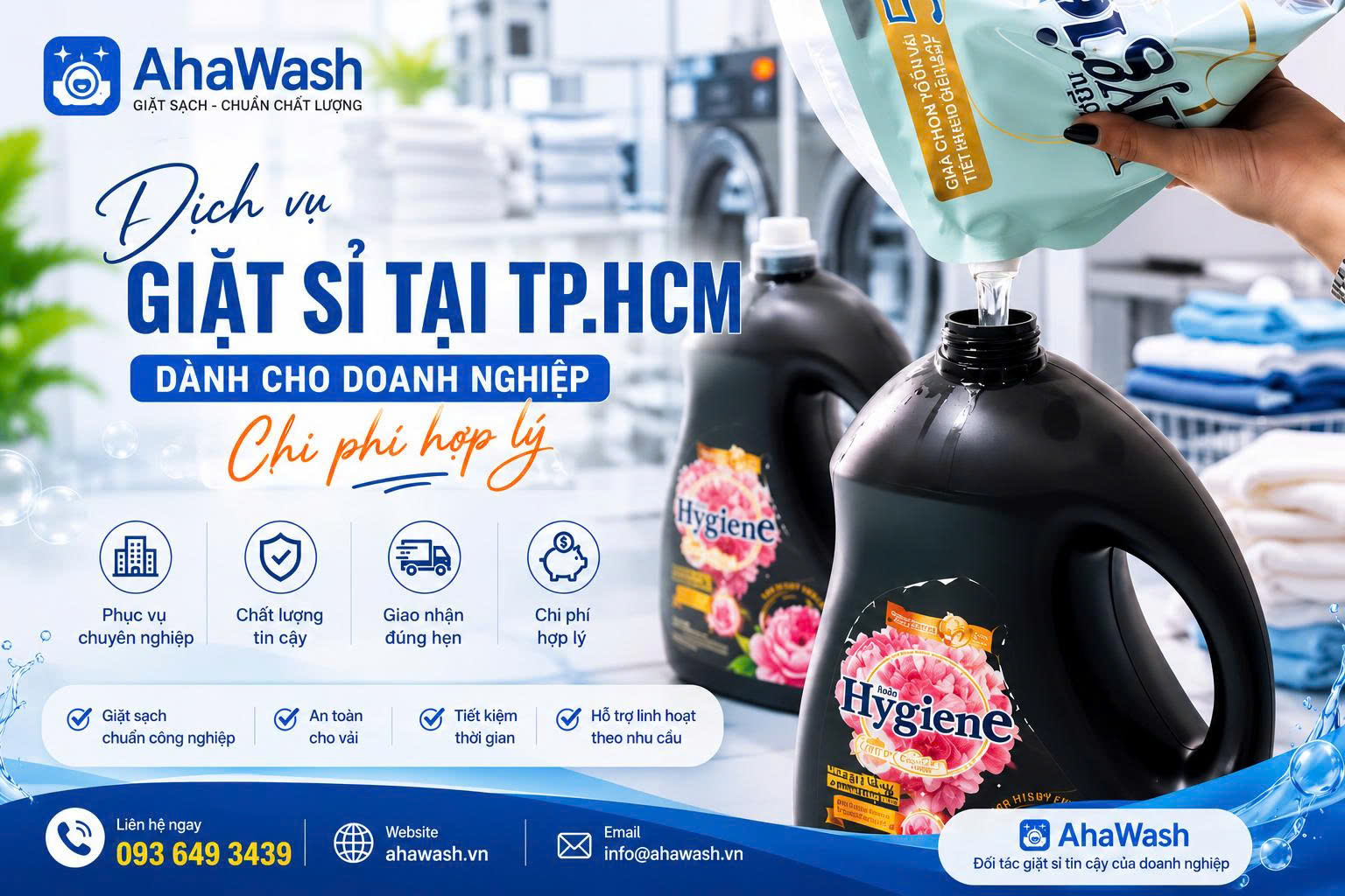 Dịch vụ giặt sỉ tại TP.HCM dành cho doanh nghiệp chi phí hợp lý
