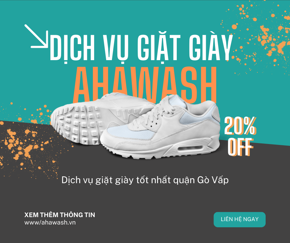 Dịch vụ giặt sấy giày nhanh Gò Vấp và Cách làm khô giày thần tốc chuẩn tiệm Ahawash