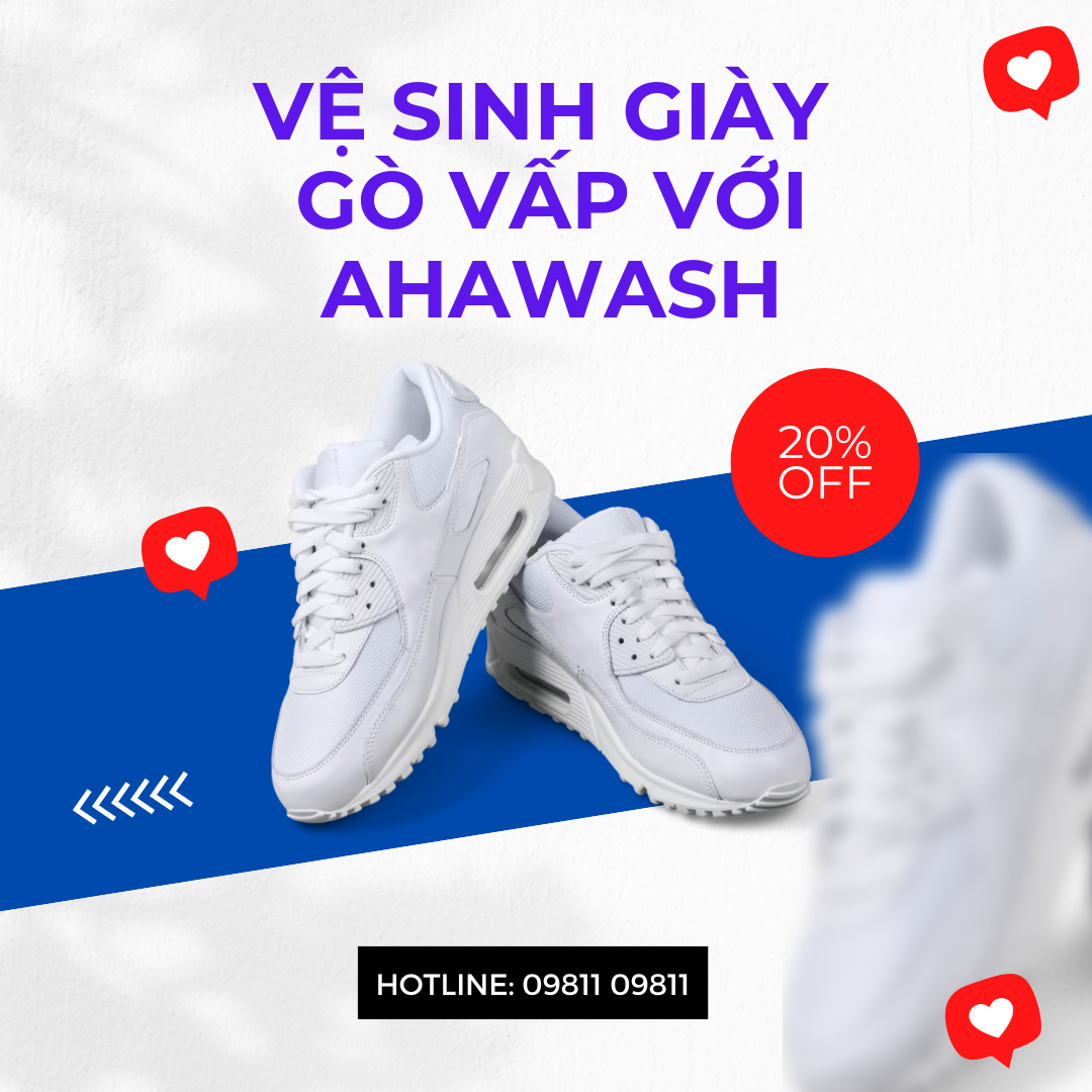 Dịch vụ giặt sấy giày nhanh Gò Vấp và Cách làm khô giày thần tốc chuẩn tiệm Ahawash